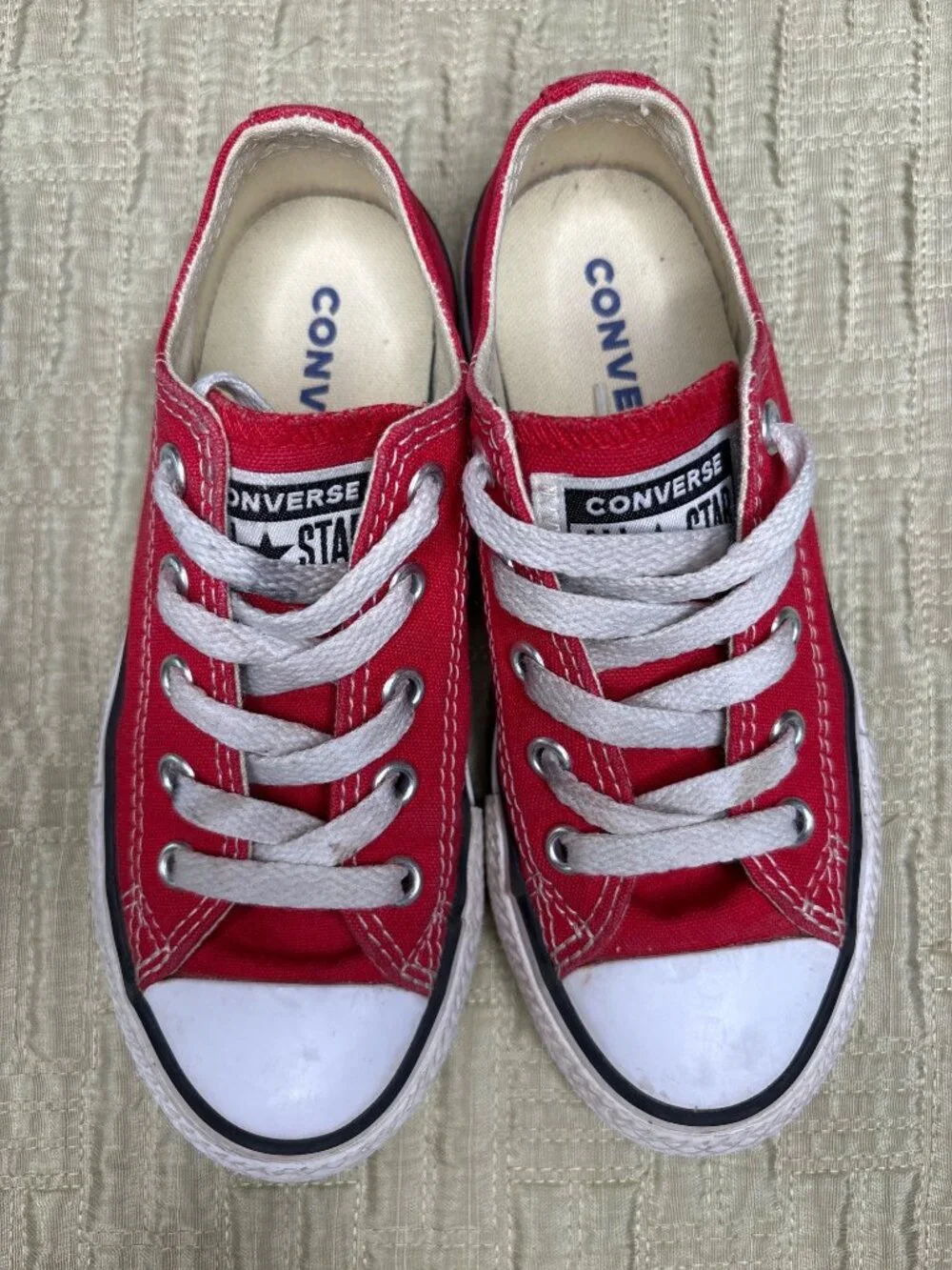 Little Kids' 12 Converse All Star Red Low Chuck Taylors